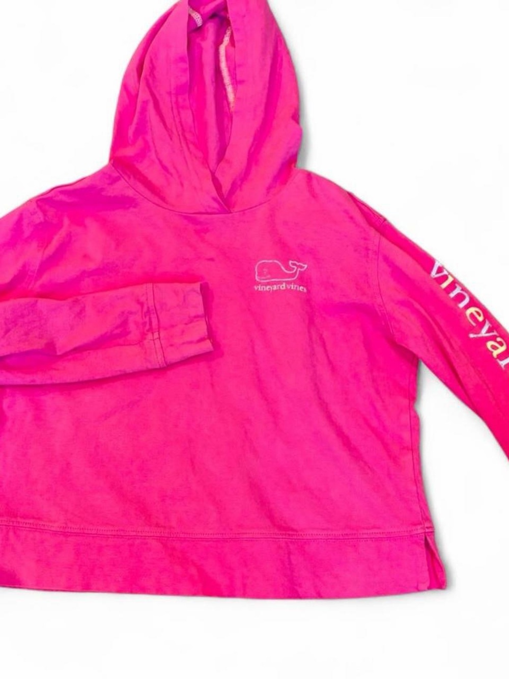 Vineyard Vines Kids Hot Pink Pullover Hoodie small 7/8